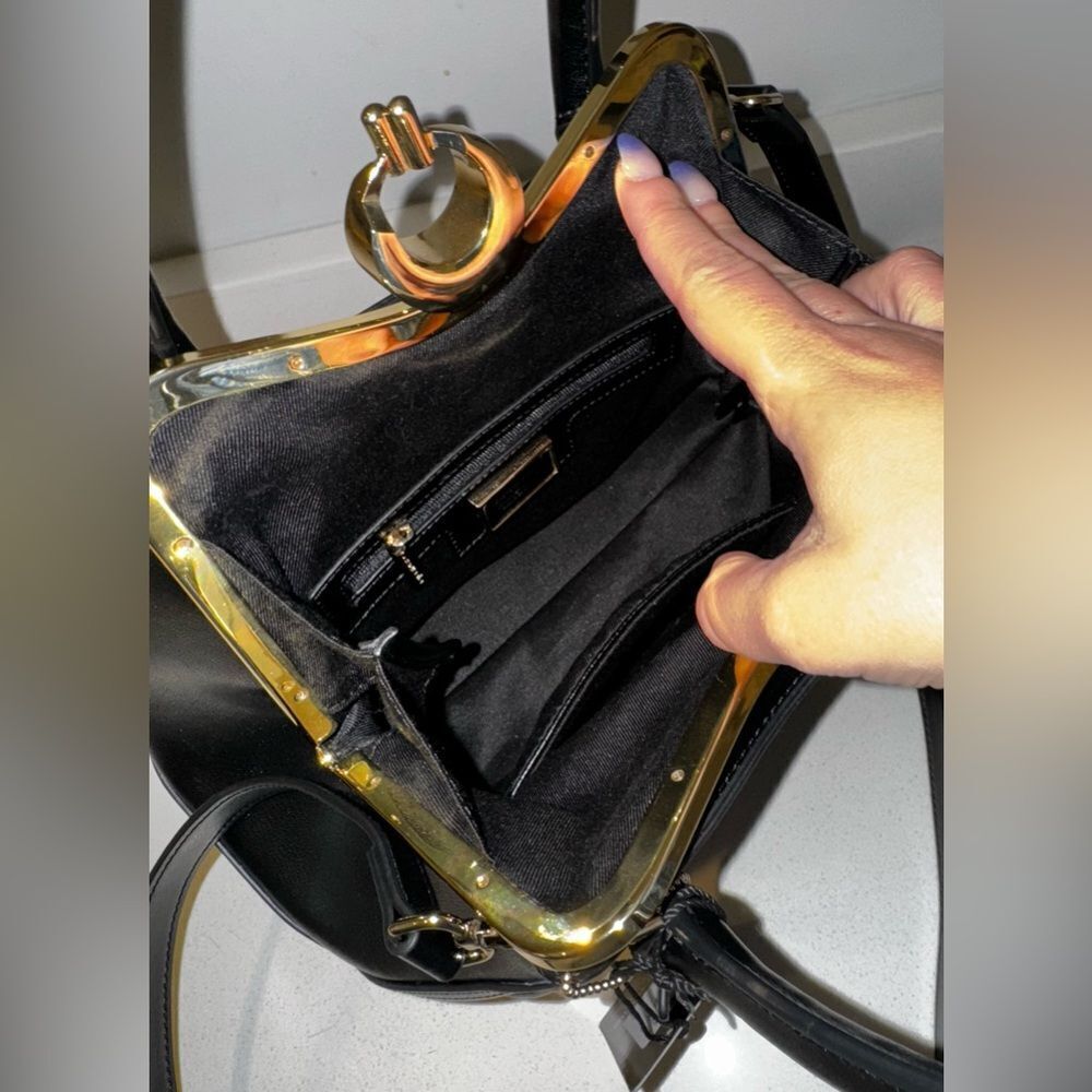 Cromia Unica bag black , Italian leather - Picture 7 of 7